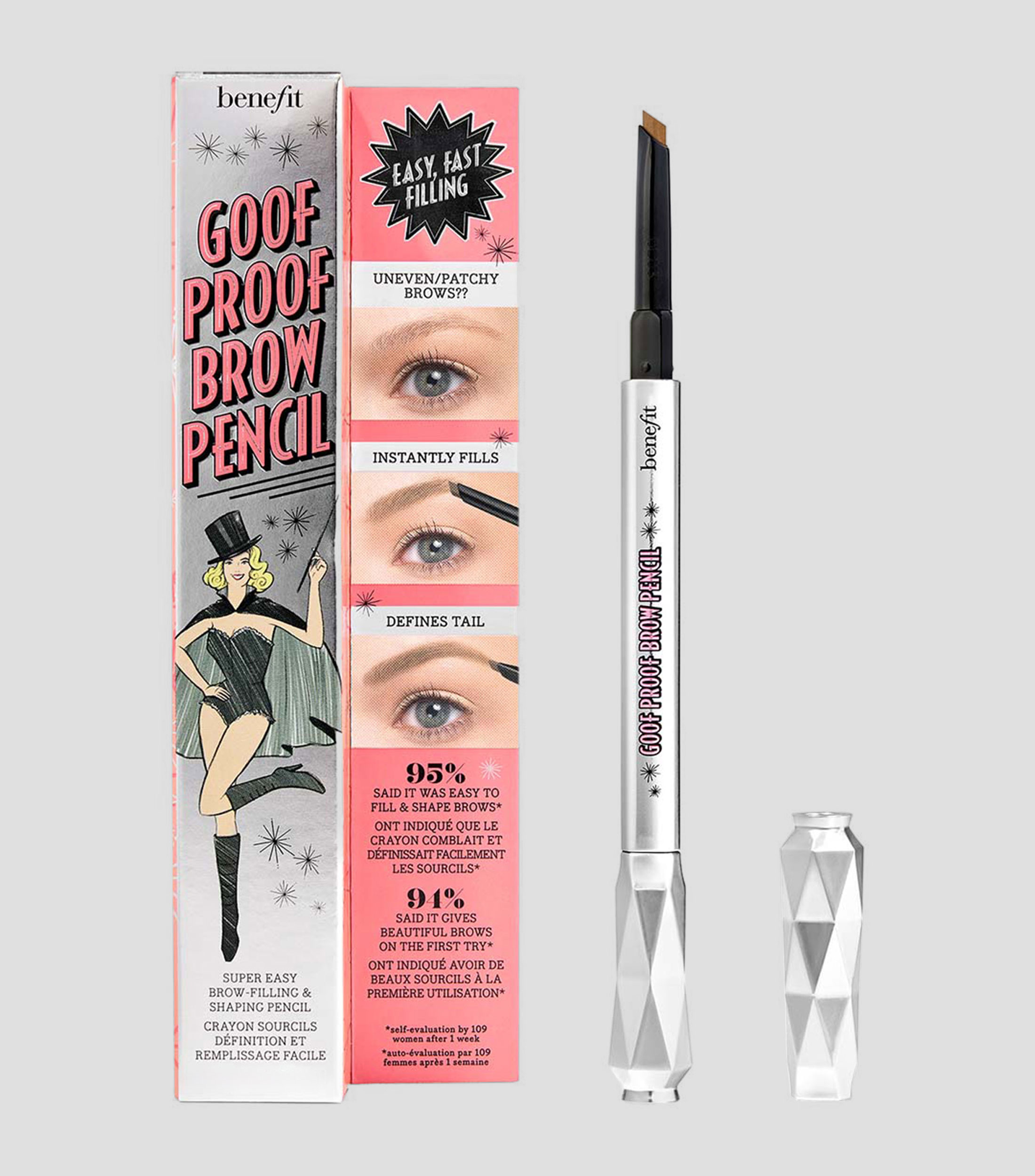 Lápiz delineador para cejas Goof Proof Brow Pencil Warm Golden Blonde, 0.34 gr